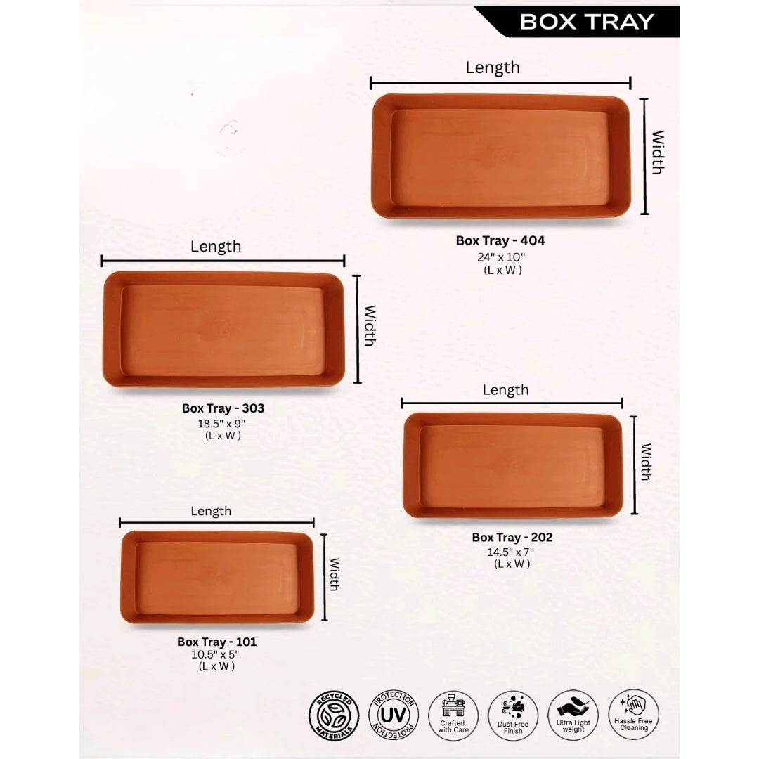 Box Series Rectangle Brown pots
