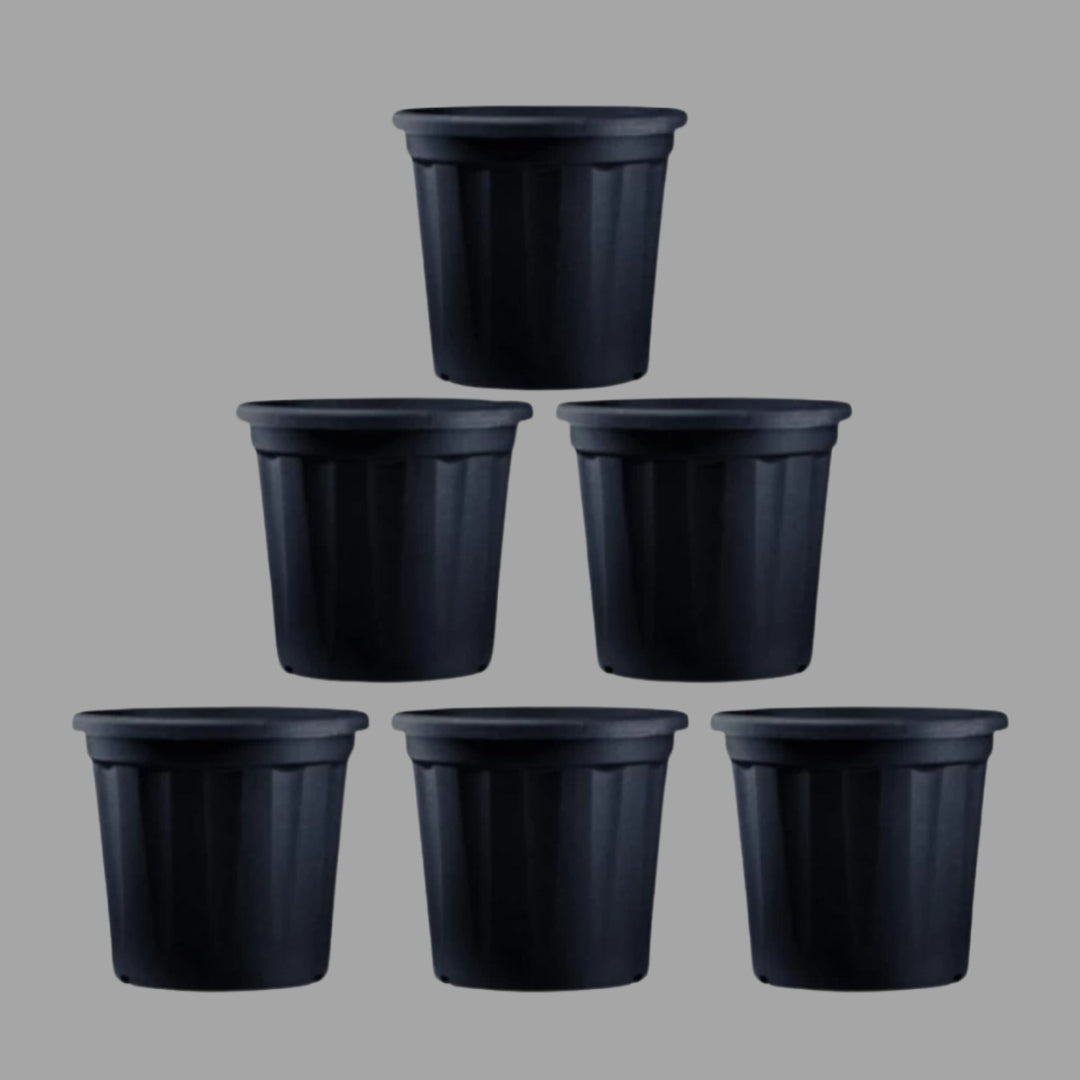 Sphere Shape Black Pots