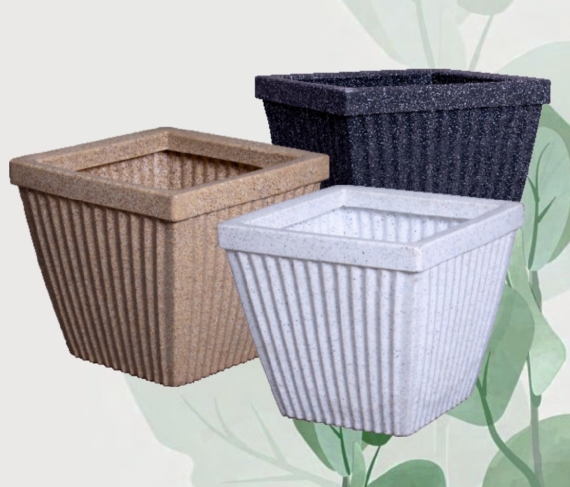 SPARK SQUARE PLANTER Roto Moulding Suitable for Home, Gardens, Hotels and Resorts
