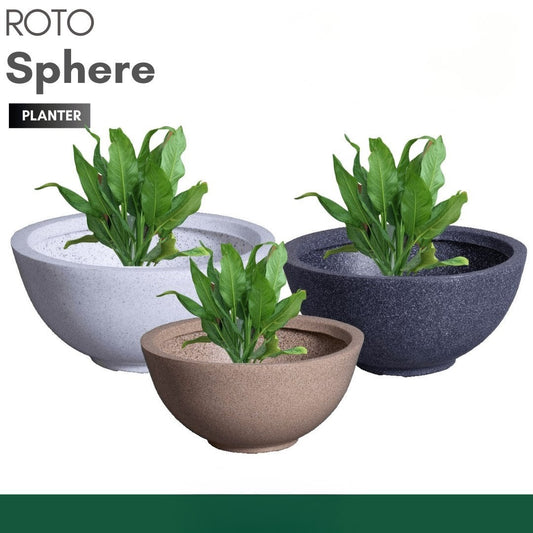 Sphere Planter Roto Moulding Planter Suitable for Home, Gardens, Hotels and Resorts
