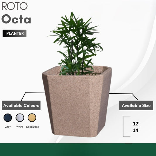 Octa Planter Roto Moulding Suitable for Home, Gardens, Hotels and Resorts