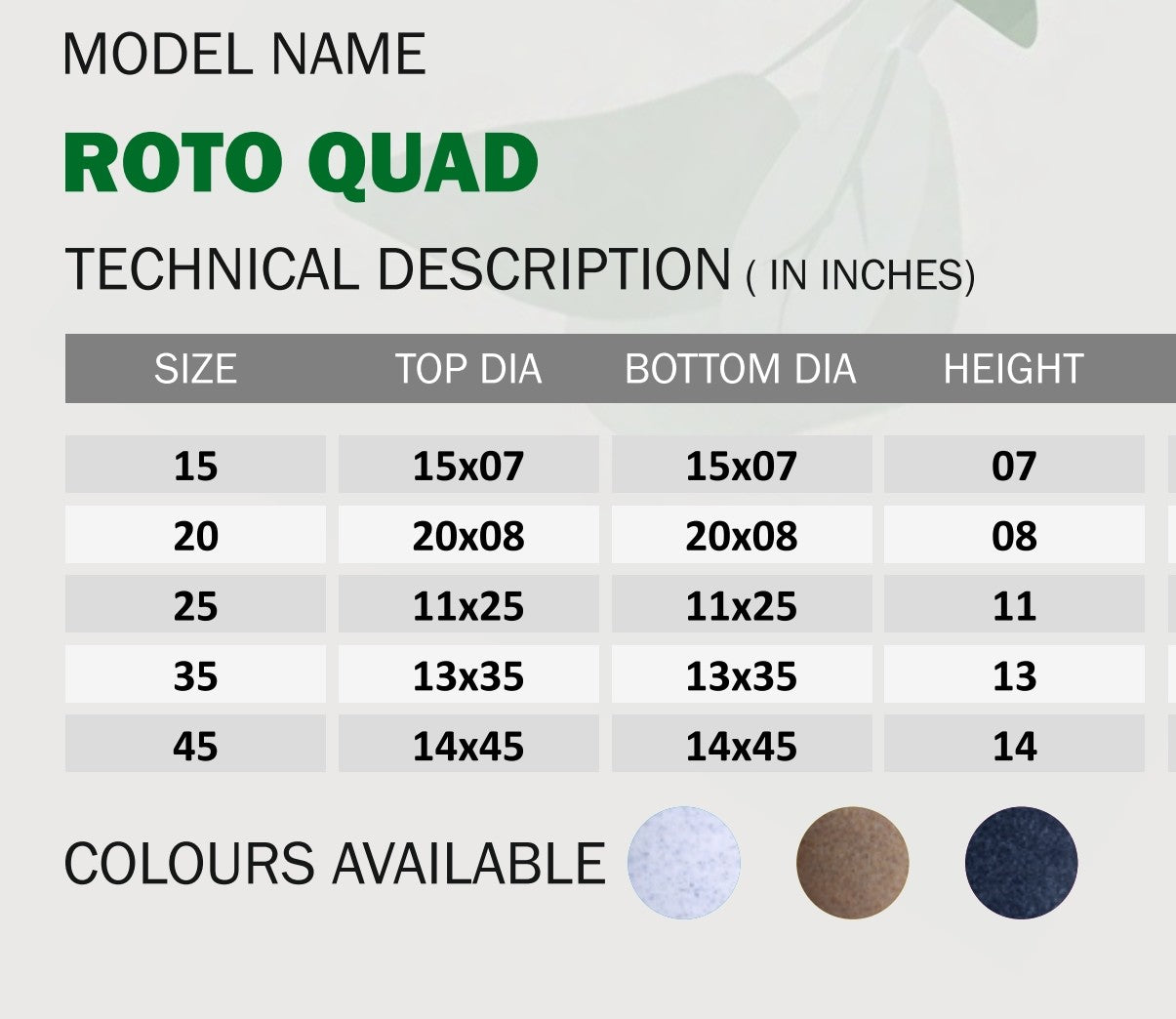Quad Planter Roto Moulding Planter Suitable for Home, Gardens, Hotels and Resorts