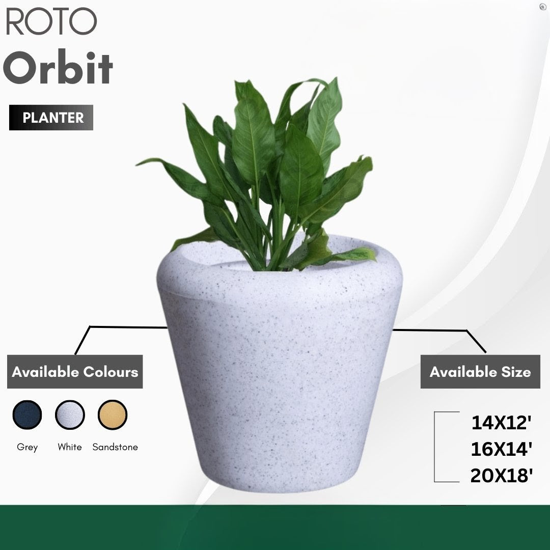 Orbit Planter Roto Moulding Planter Suitable for Home, Gardens, Hotels and Resorts