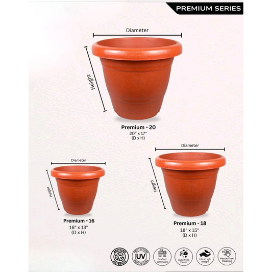 Brown Round Pots
