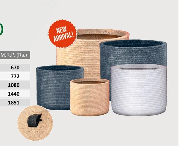 Ribble Wheel Planter Roto Moulding Suitable for Home, Hotels and Resorts