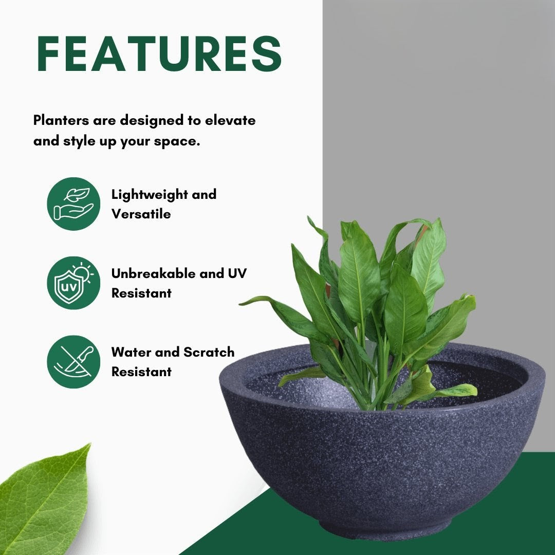 Sphere Planter Roto Moulding Planter Suitable for Home, Gardens, Hotels and Resorts