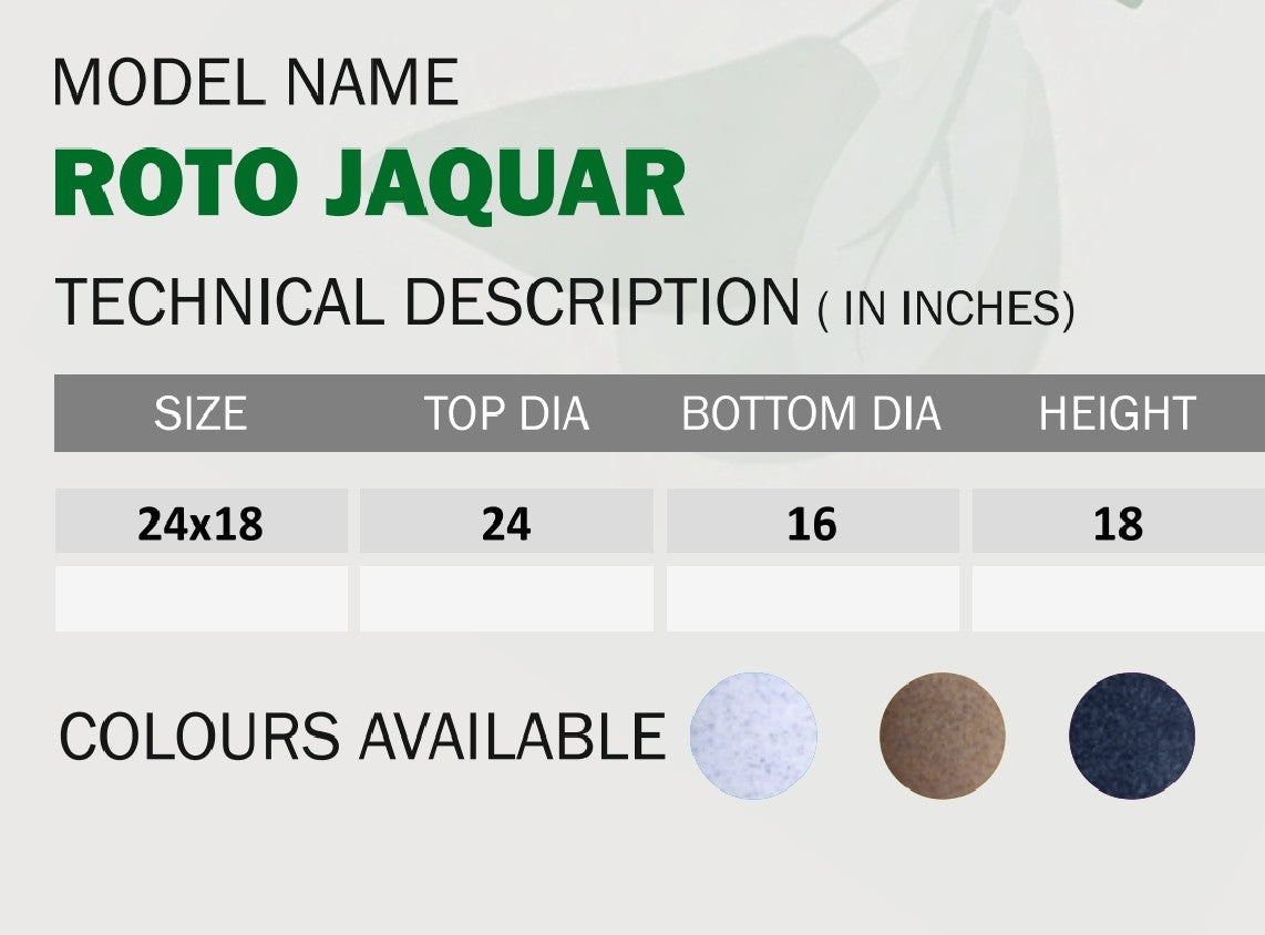 Jaguar Planter Roto Moulding Planter Suitable for Home, Gardens, Hotels and Resorts