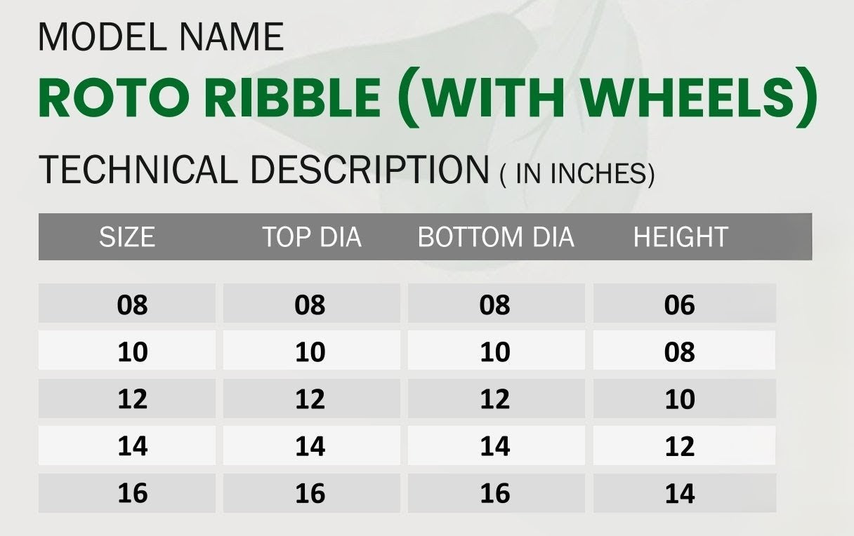 Ribble Wheel Planter Roto Moulding Suitable for Home, Hotels and Resorts