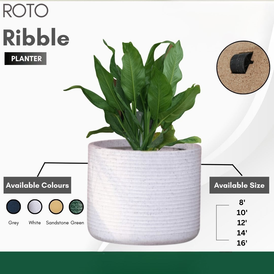 Ribble Wheel Planter Roto Moulding Suitable for Home, Hotels and Resorts