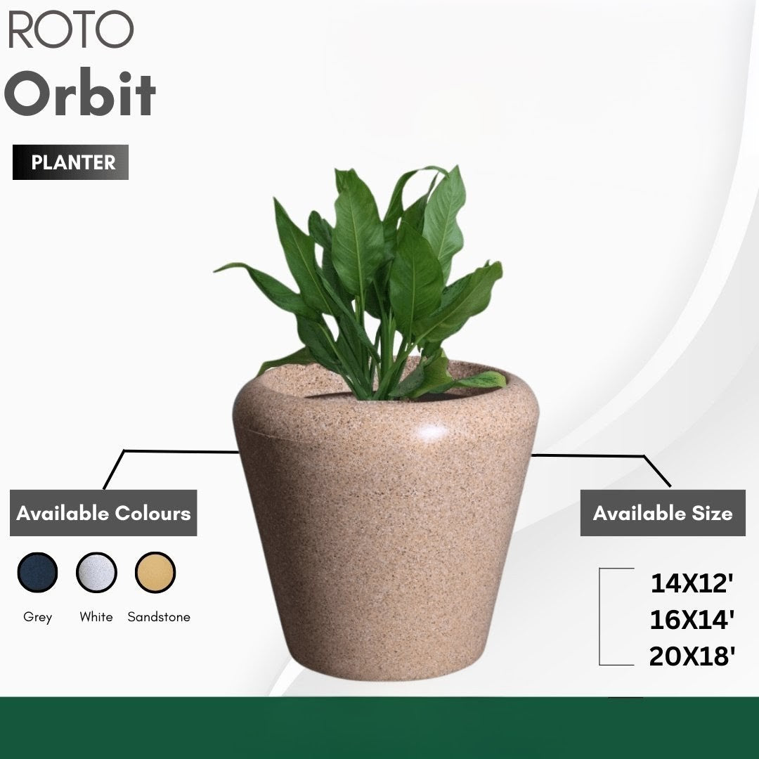 Orbit Planter Roto Moulding Planter Suitable for Home, Gardens, Hotels and Resorts
