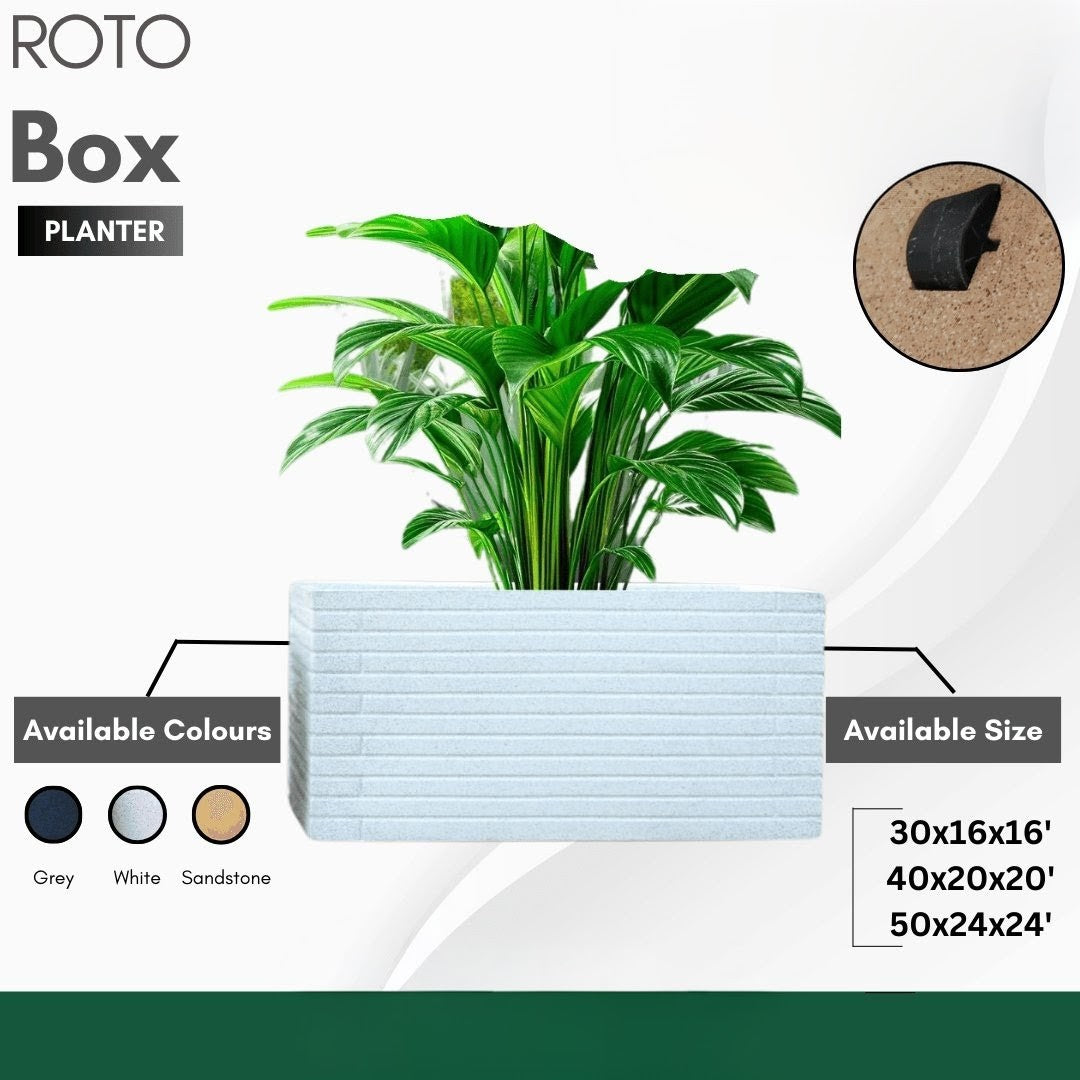 Box Wheel Planter Roto Moulding Planter Suitable for Home, Gardens, Hotels and Resorts