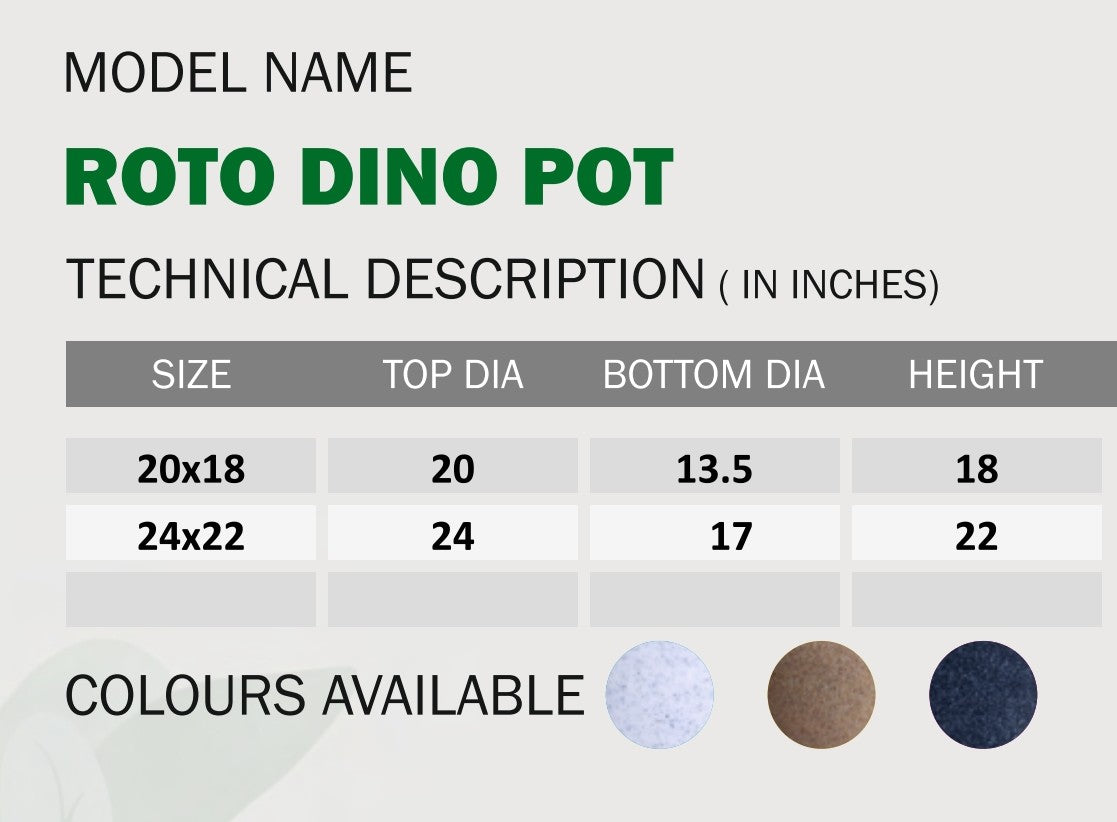 Dino Planter Roto Moulding Planter Suitable for Home, Gardens, Hotels and Resorts