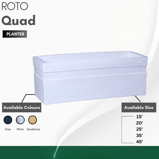 Quad Planter Roto Moulding Planter Suitable for Home, Gardens, Hotels and Resorts