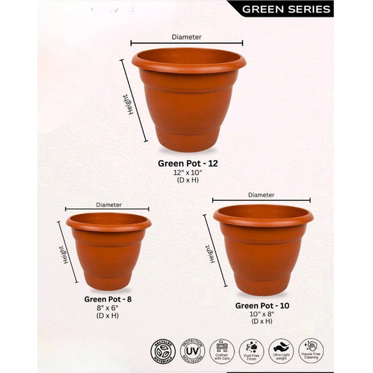 Brown Round Pots