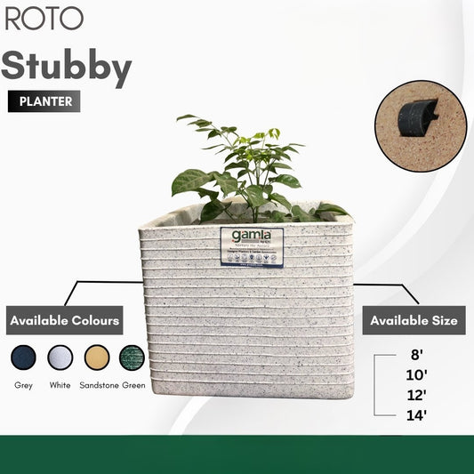 Stubby Wheel Planter Roto Moulding Planter Suitable for Home, Gardens, Hotels and Resorts